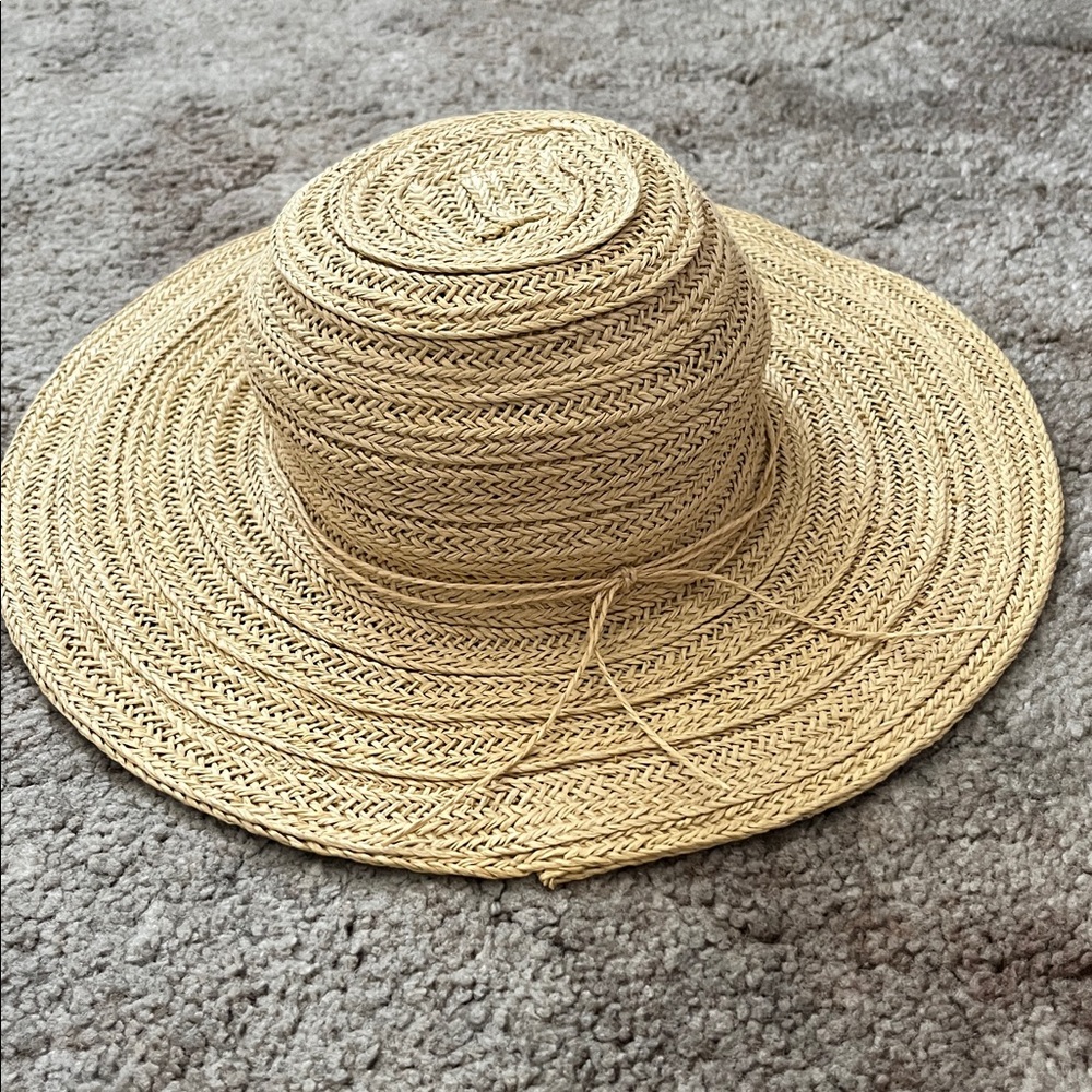 Woven Straw Sun Hat - Natural Straw